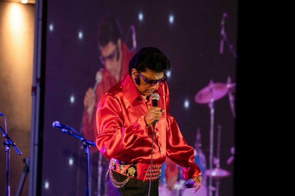 Indian Elvis performing